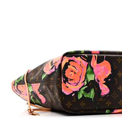 Louis Vuitton Monogram Roses Neverfull MM 8 of 10
