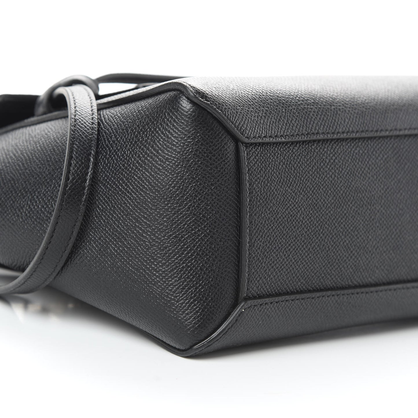 Grained Calfskin Nano Belt Bag Black