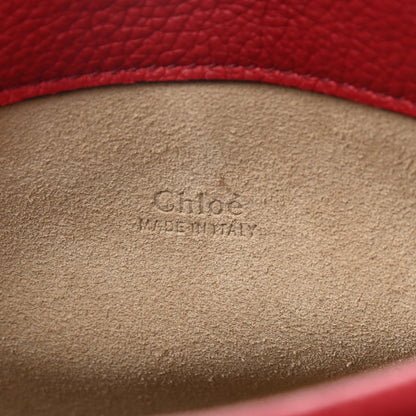 Chloe Grained Calfskin Darryl Clutch Red 6 of 8