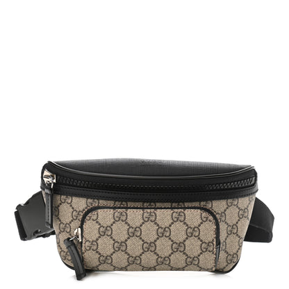 Gucci GG Supreme Monogram Belt Bag Black 1 of 10