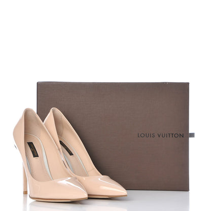Louis Vuitton Patent Calfskin Eyeline Pumps 38 Nude 11 of 11