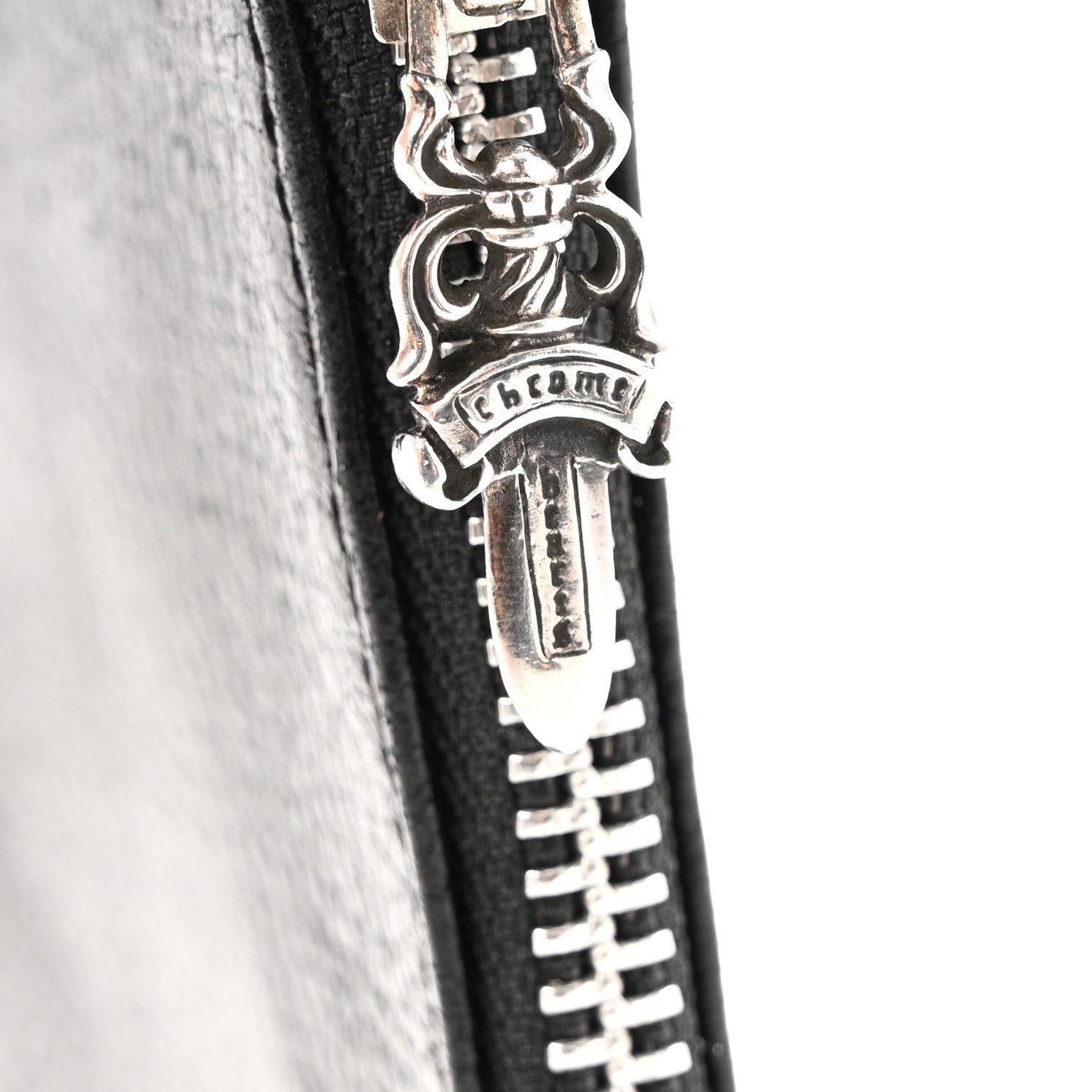 Chrome Hearts Grained Calfskin Coin Pouch Black 6 of 8