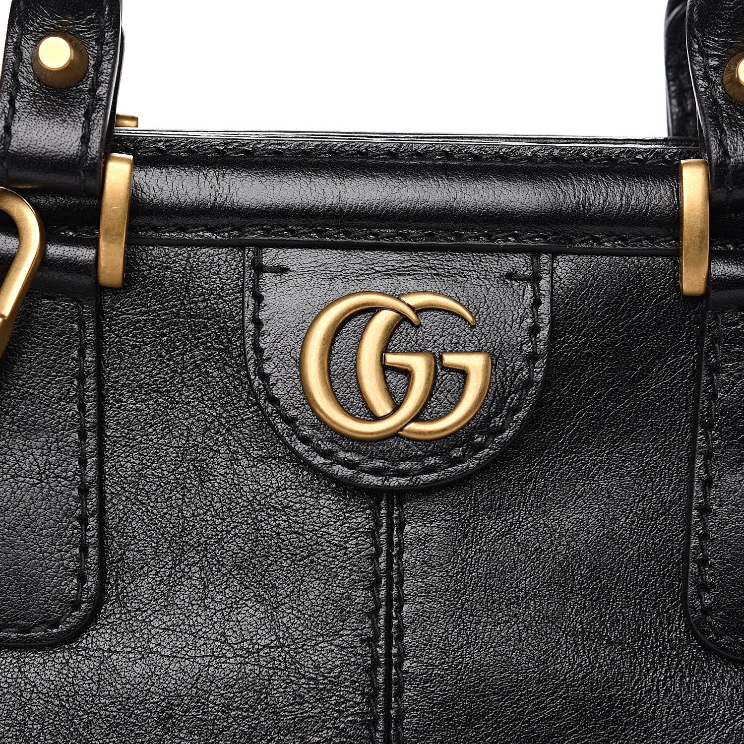 Gucci Calfskin Medium Re(Belle) Top Handle Bag Black 9 of 9