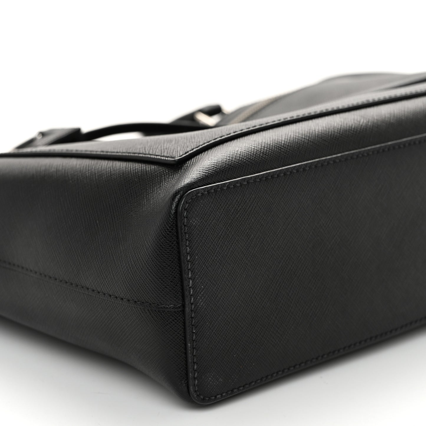 Saffiano Travel Briefcase Black