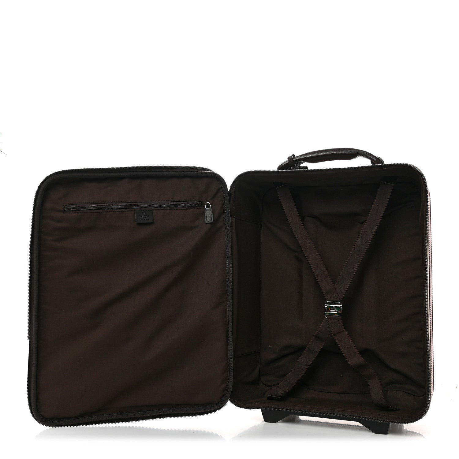 Gucci GG Plus Monogram Small Web Trolley Brown 4 of 13