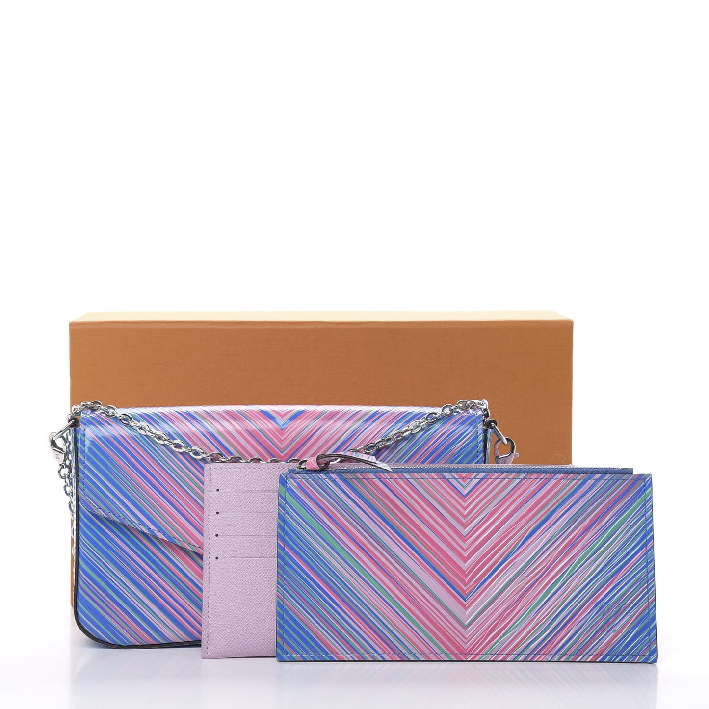 Epi Tropical Pochette Felicie Blue Rose