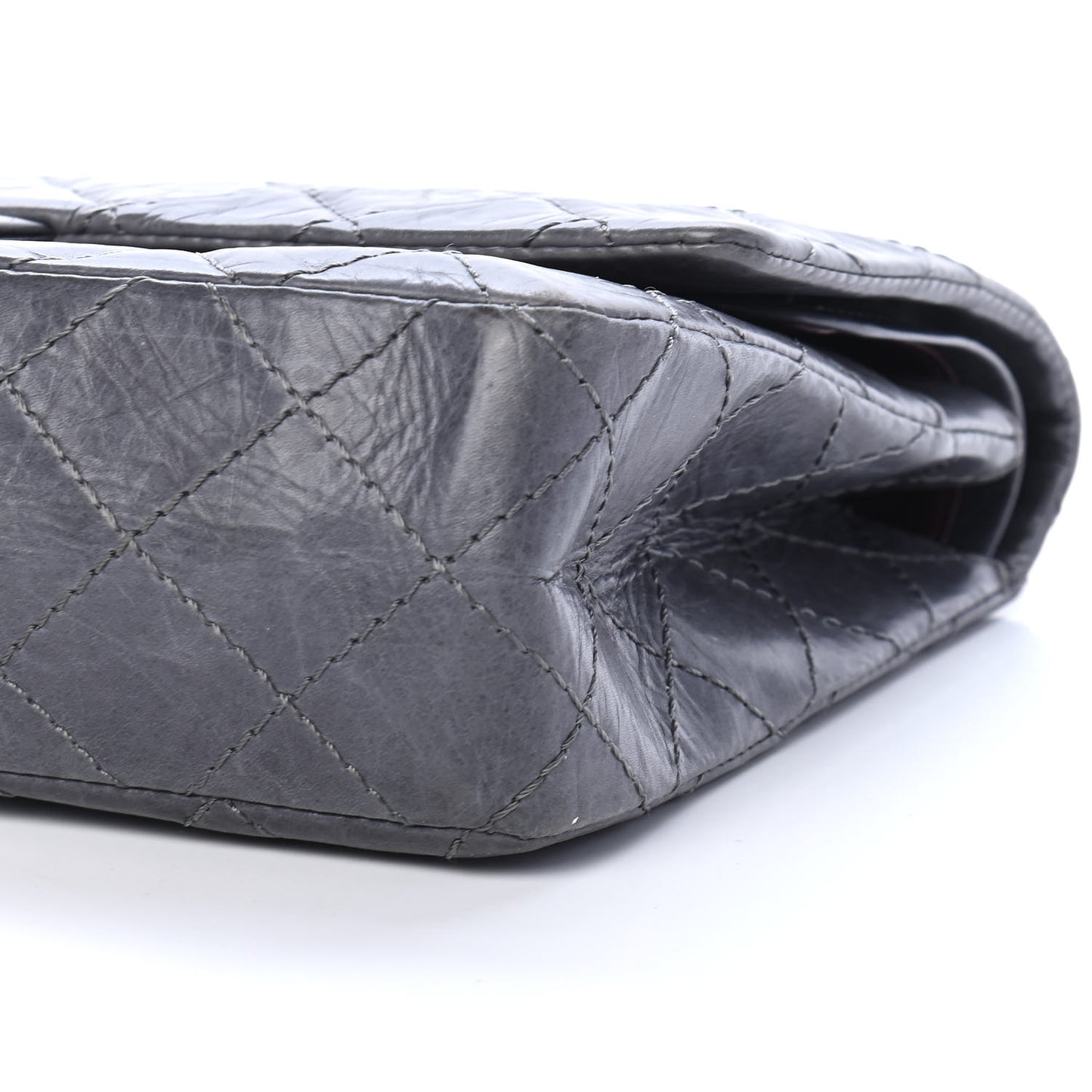 Aged Calfskin Quilted 50th Anniversary 2.55 Reissue Flap 226 Grey