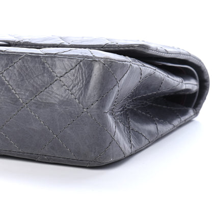 Chanel Aged Calfskin Quilted 50th Anniversary 2.55 Reissue Flap 226 Grey 9 of 11