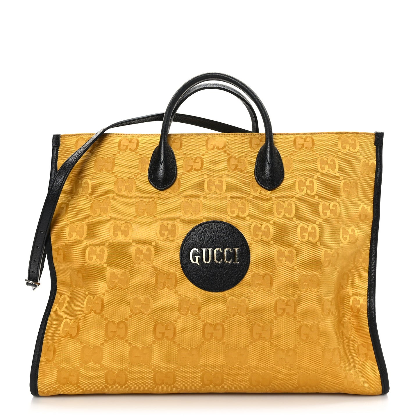 Econyl Nylon Monogram Large Off The Grid Tote Bag Crop Black
