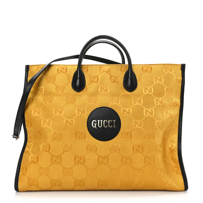 Gucci Econyl Nylon Monogram Large Off The Grid Tote Bag Crop Black 1 of 11