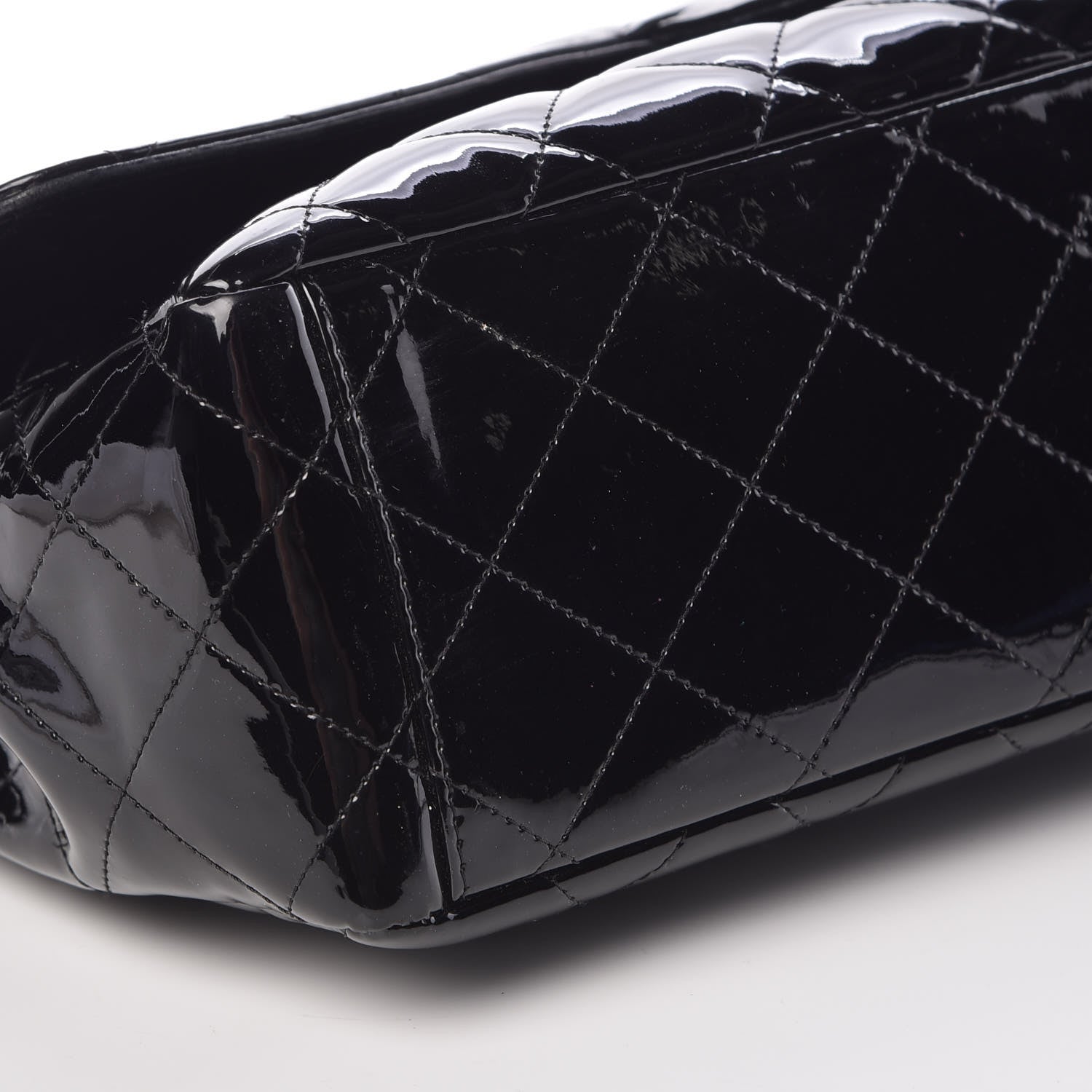 Chanel Patent Quilted Maxi Single Flap Black 12 of 13