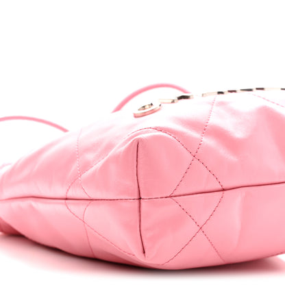 Chanel Shiny Calfskin Quilted Mini Chanel 22 Pink 9 of 11