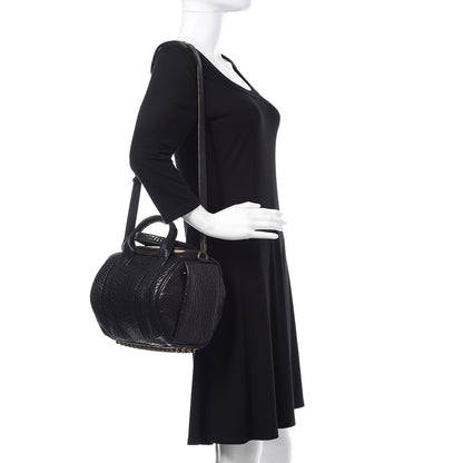 Alexander Wang Pebbled Lambskin Rockie Black Antique Brass Hardware 2 of 9