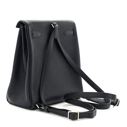 Hermes Taurillon Clemence Kelly Ado Backpack Bleu Nuit 2 of 10