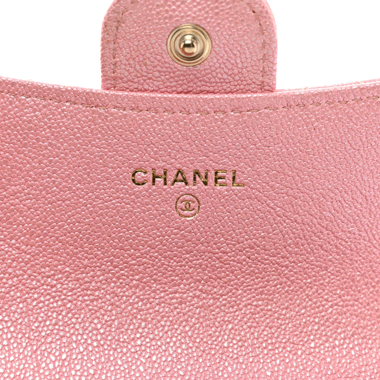 Chanel Iridescent Caviar Quilted Flap Card Holder Rose Pink 6 of 9