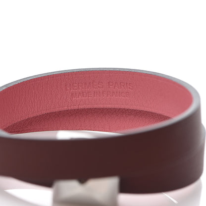 Hermes Swift Medor Infini Double Tour Bracelet T2 Rouge H Rose Ete 6 of 8