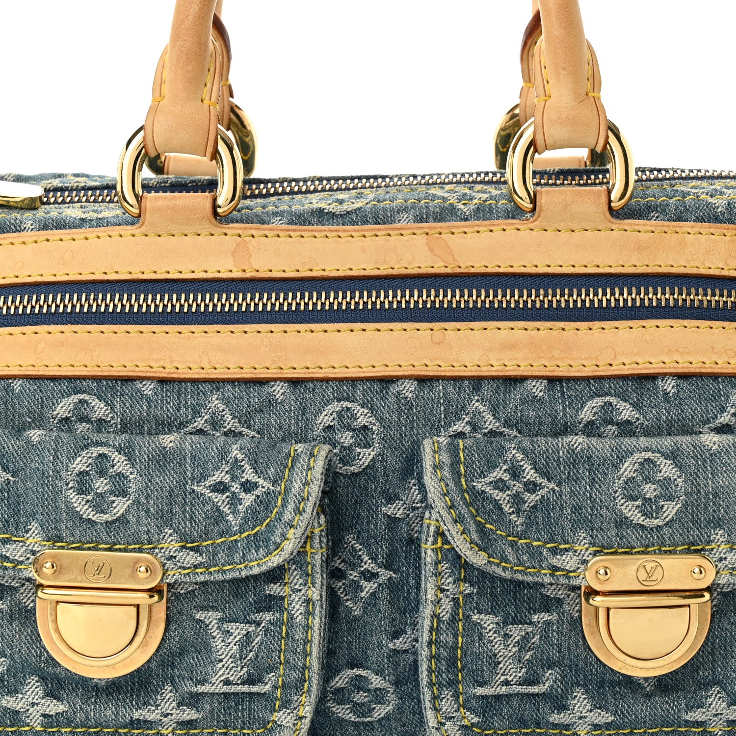 Louis Vuitton Monogram Denim Neo Speedy Blue 7 of 11
