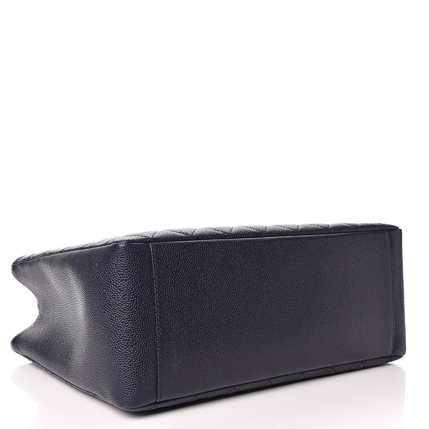 Caviar Quilted Grand Shopping Tote GST Navy Blue