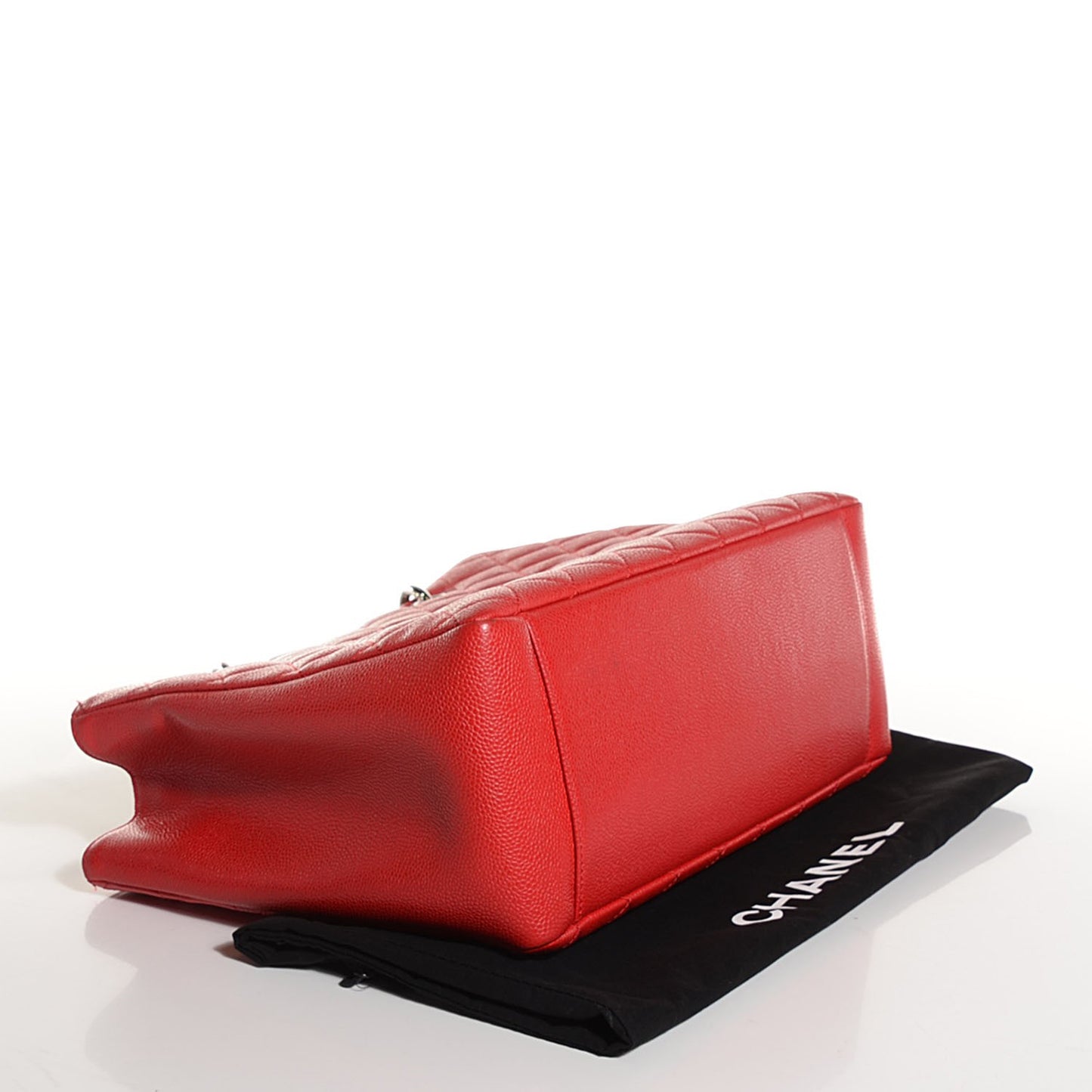 Caviar Quilted Grand Shopping Tote GST Red