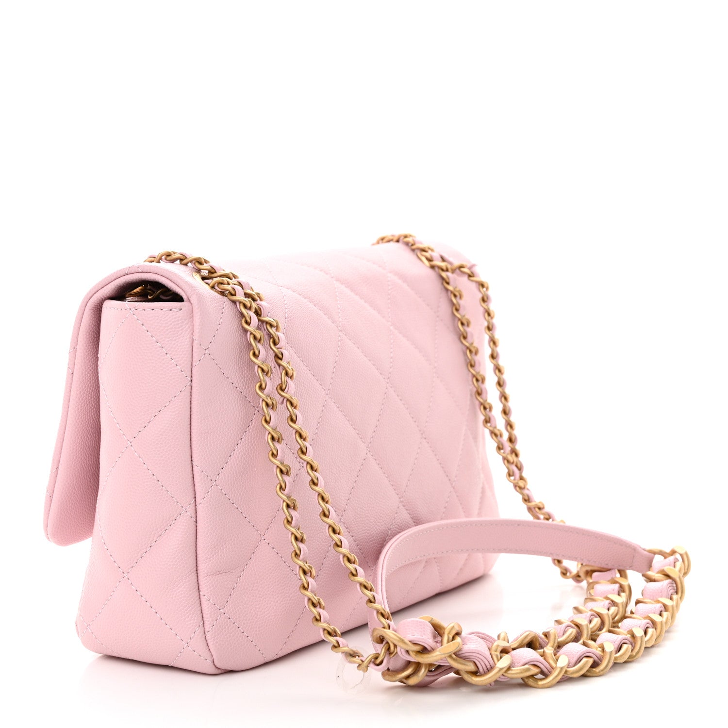 Chanel Caviar Quilted Chain Flap Light Pink 3 of 11