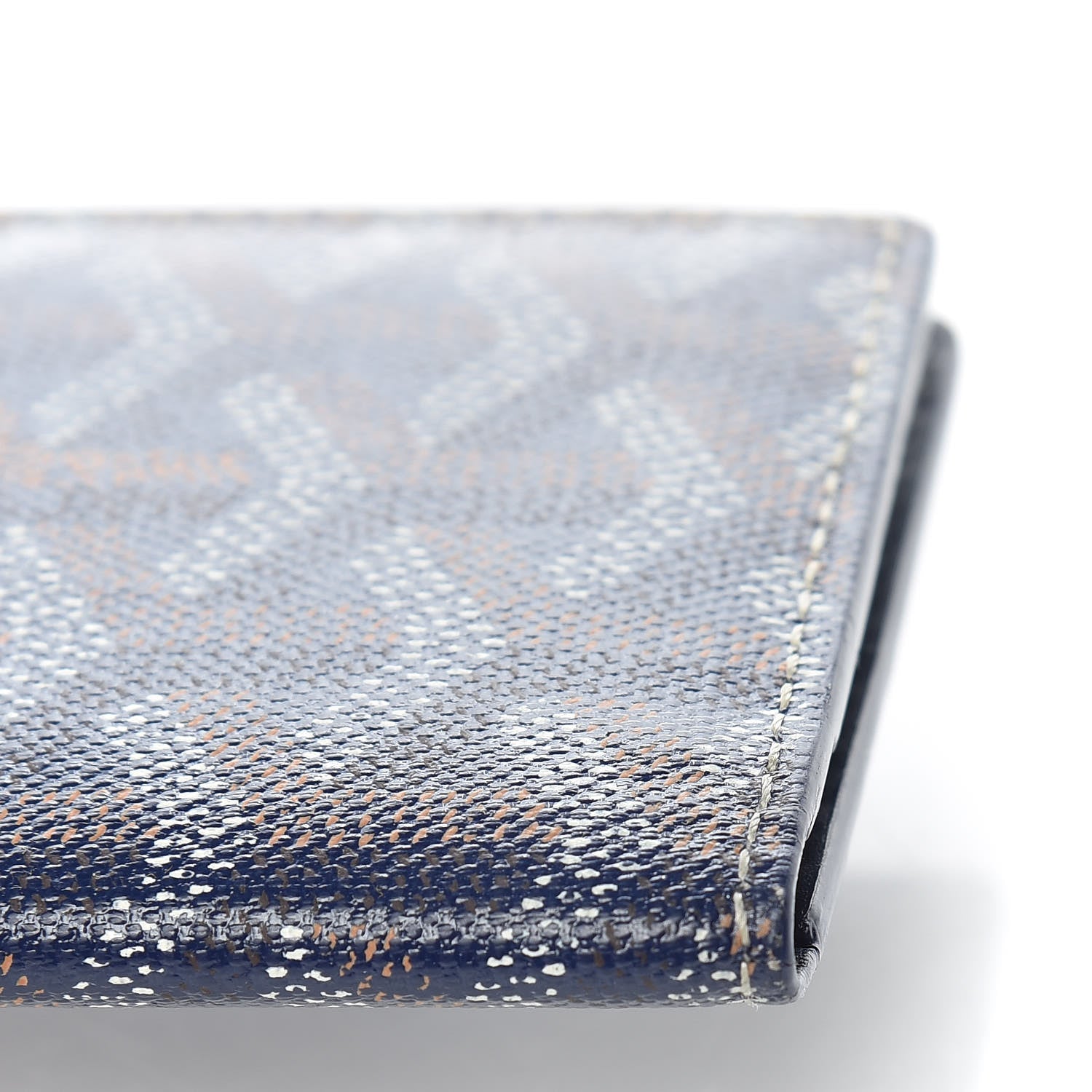 Goyard Goyardine Saint Marc Folding Card Case Navy 7 of 12