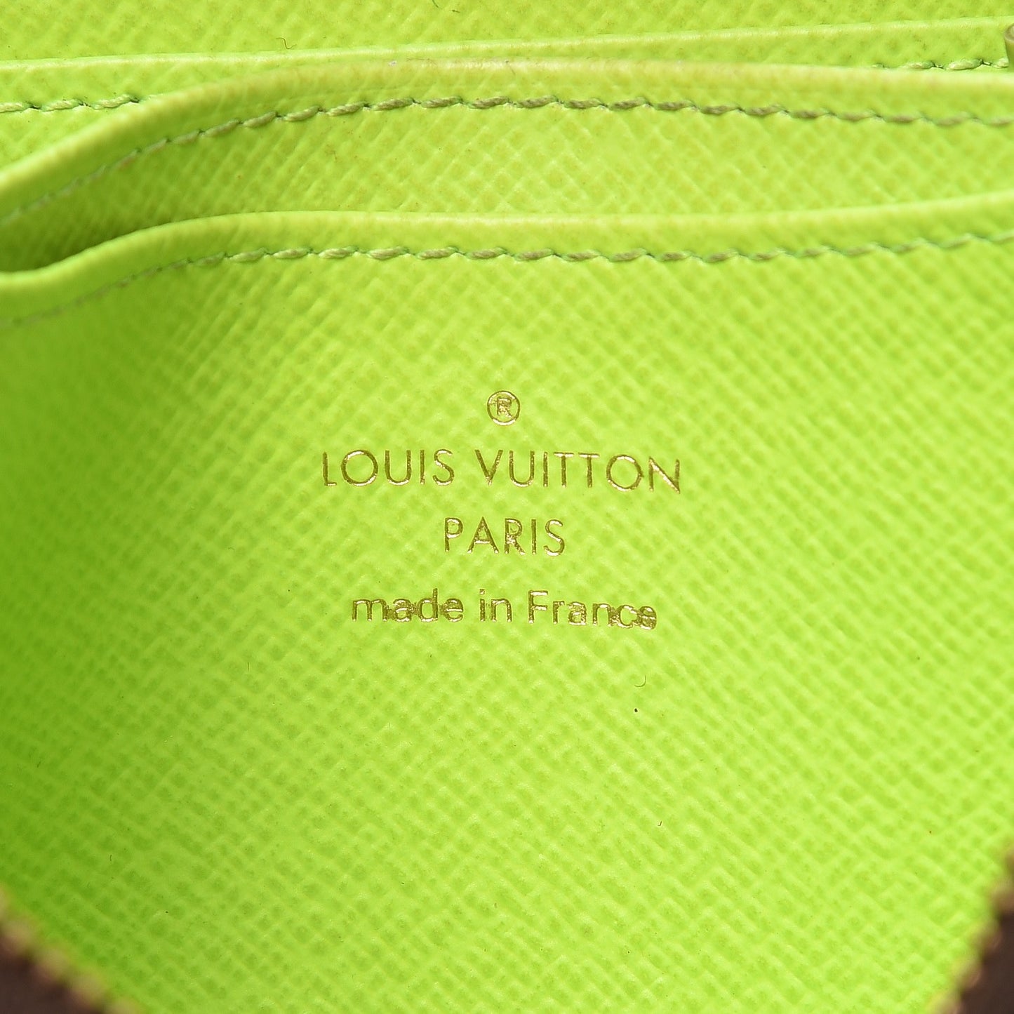 Monogram Graffiti Zippy Coin Purse Wallet Green