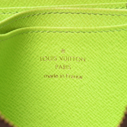 Louis Vuitton Monogram Graffiti Zippy Coin Purse Wallet Green 6 of 9