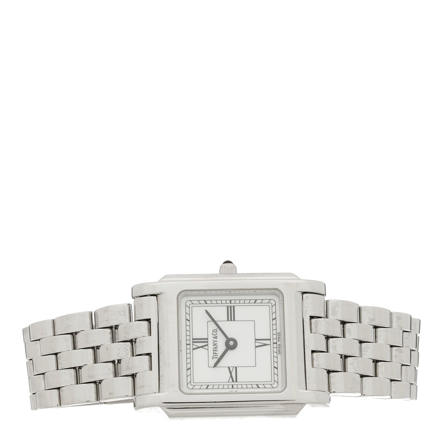 Stainless Steel 24mm Classic Square Quartz Watch