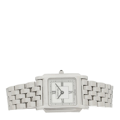 Tiffany Stainless Steel 24mm Classic Square Quartz Watch 2 of 4