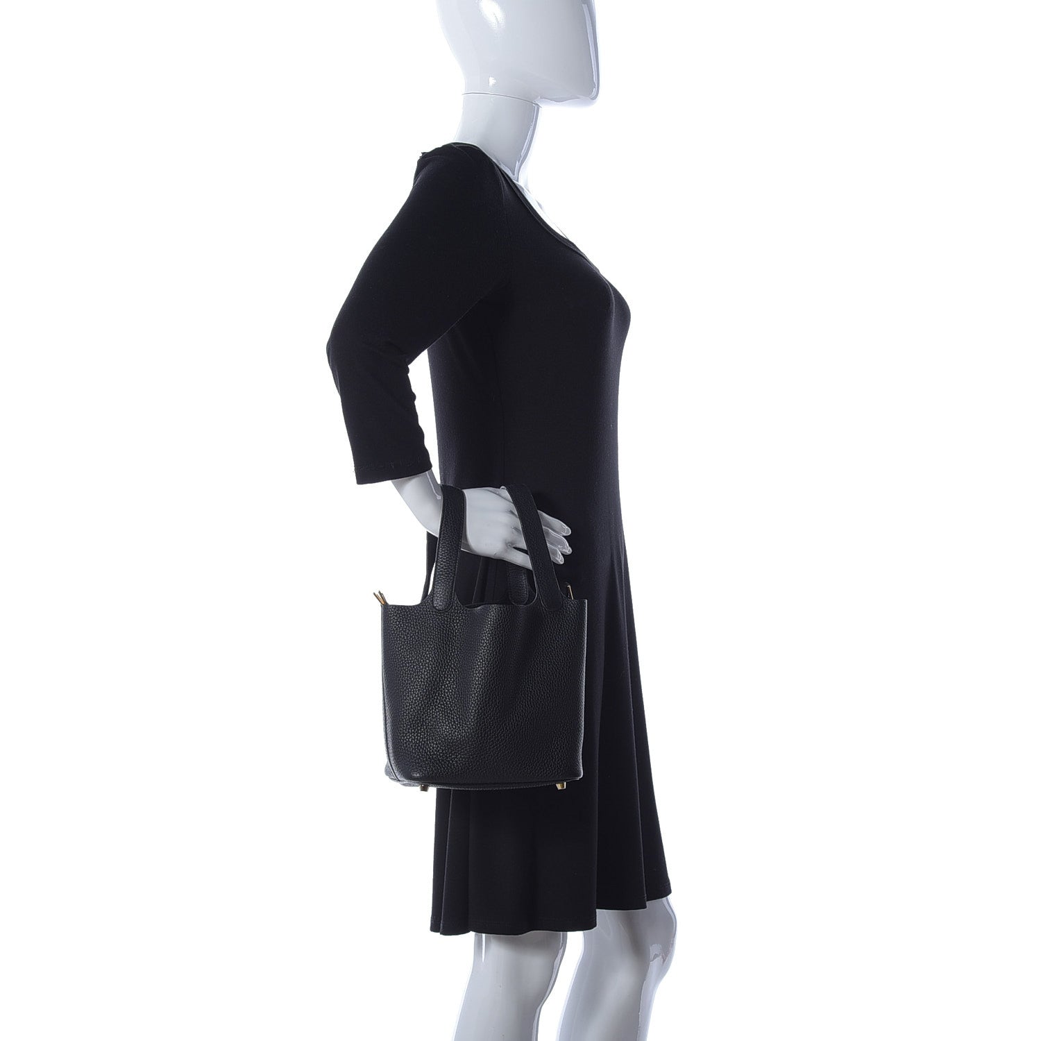 Hermes Taurillon Clemence Picotin Lock 18 PM Black 2 of 8
