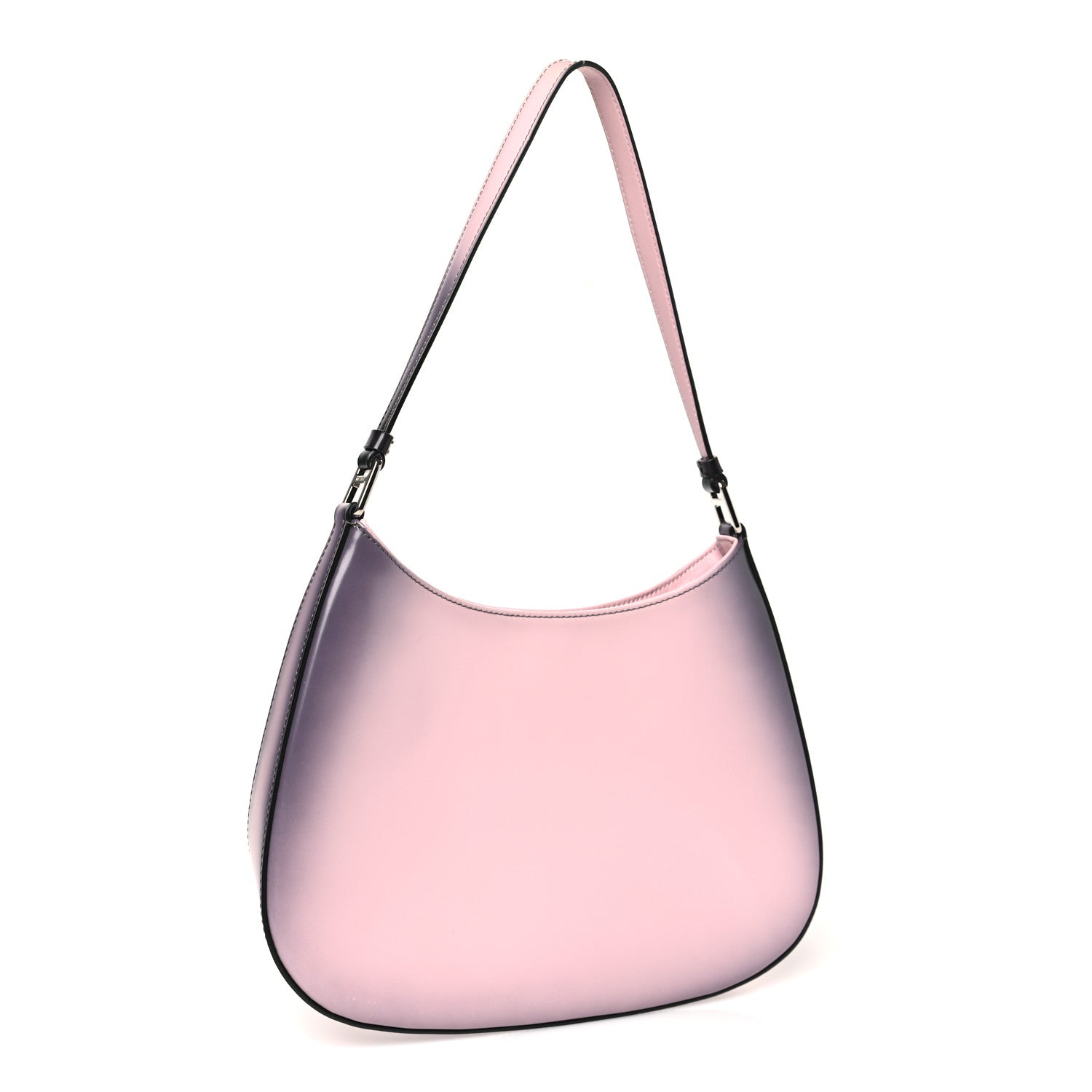 Prada Spazzolato Cleo Shoulder Bag Gradient Alabastro 3 of 12
