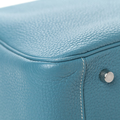 Hermes Taurillon Clemence Lindy 34 Bleu Jean 7 of 8