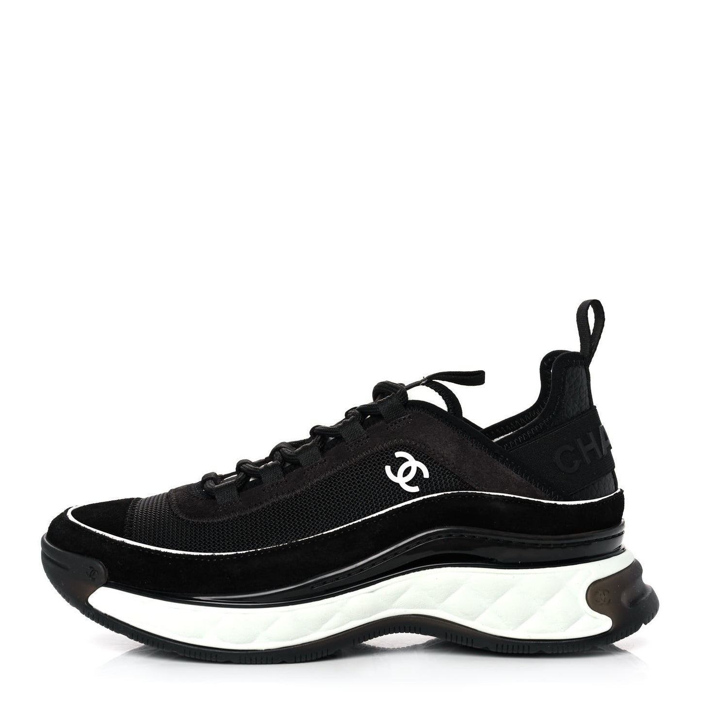 Fabric Suede CC Sneakers 38 Black Dark Grey