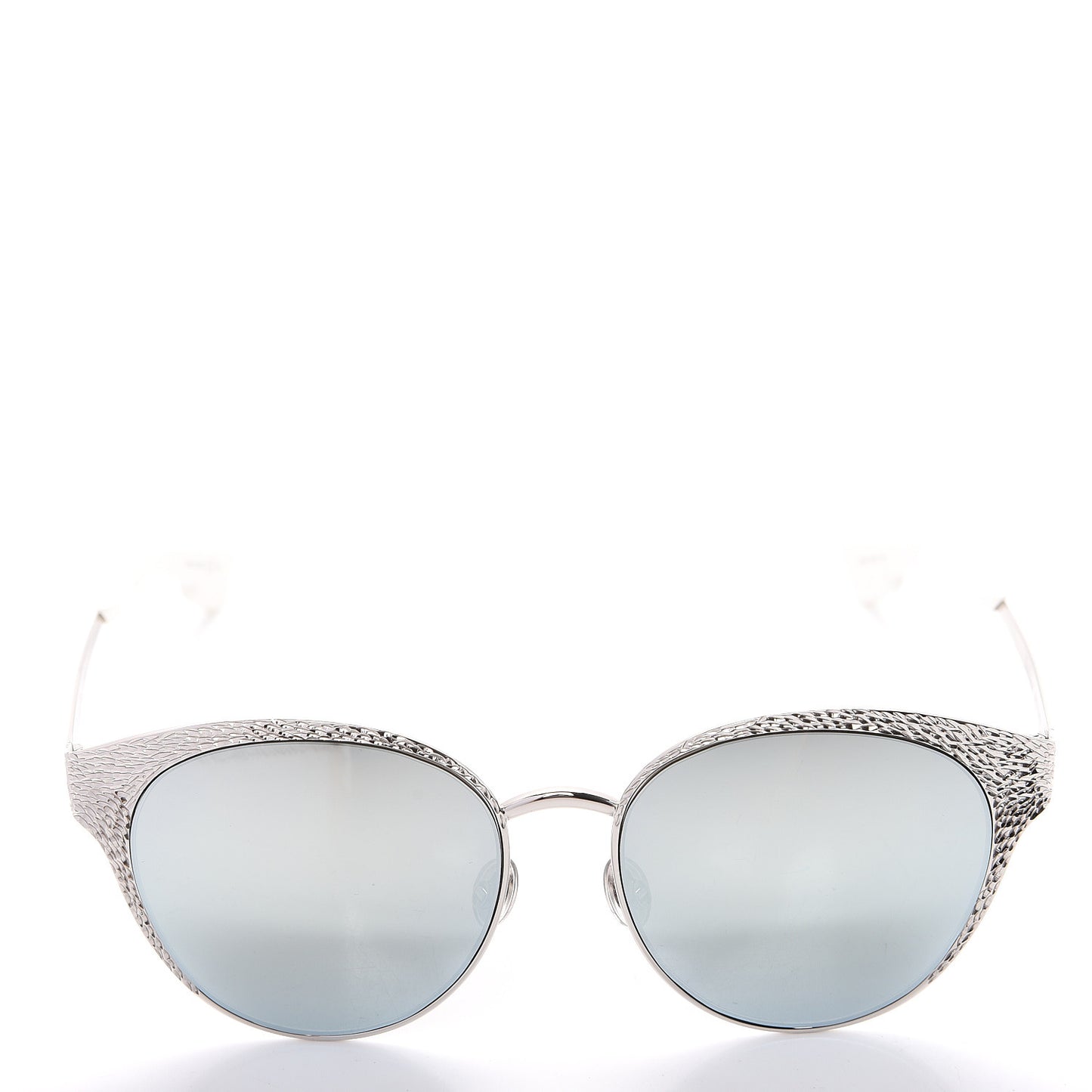Metal Mirrored Unique Limited Edition Sunglasses Silver