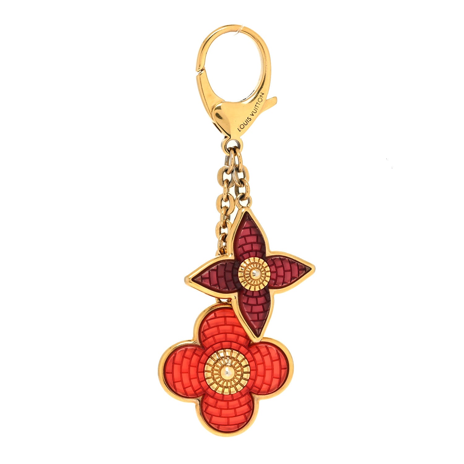 Louis Vuitton Metal Resin Mosaique Bag Charm Red 1 of 4