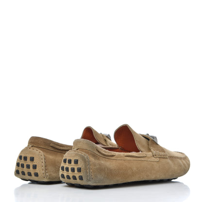 Hermes Suede Mens Irving Moccasin Loafers 43 Ecorce 4 of 20