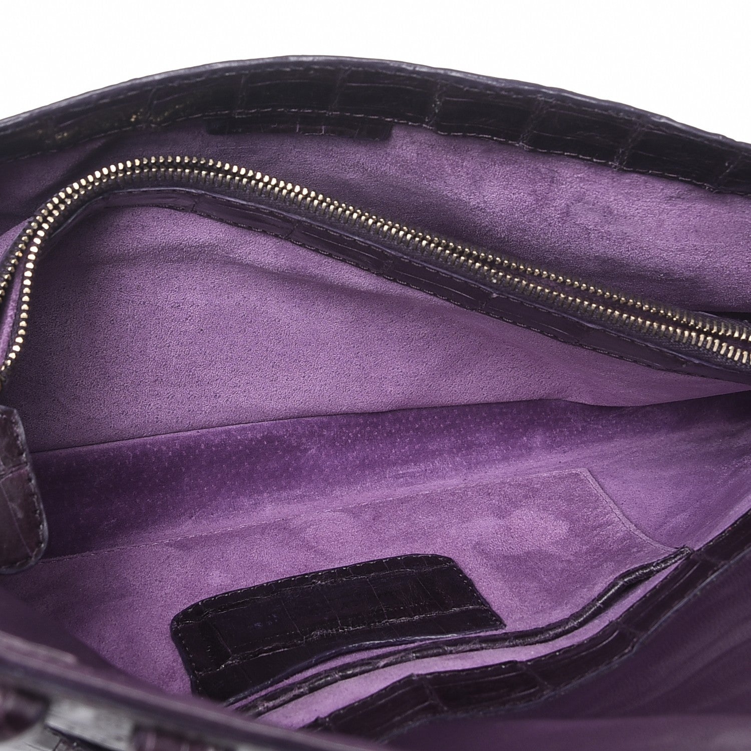 Nancy Gonzalez Crocodile Clutch Purple 6 of 8