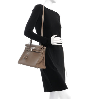 Hermes Togo Kelly Retourne 32 Etoupe 2 of 38