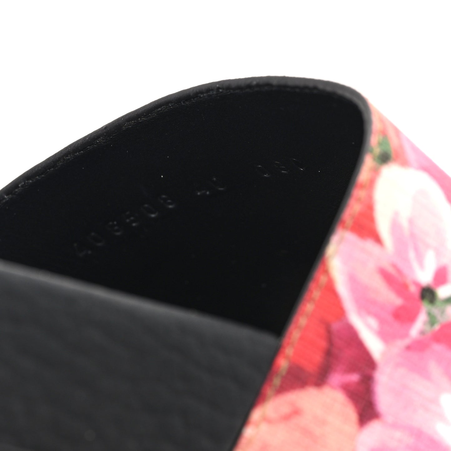 GG Supreme Monogram Blooms Slide Sandals 40 Beige Multicolor