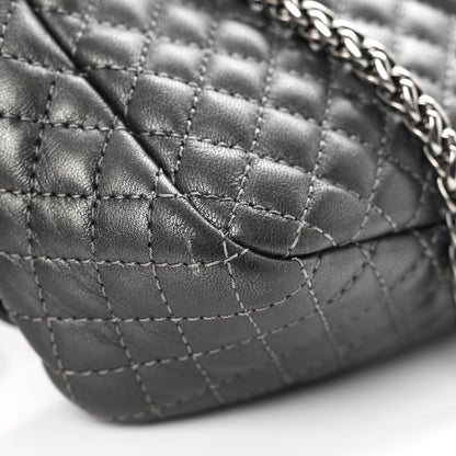 Versace Metallic Nappa Quilted Icon Shoulder Bag Grey 13 of 14