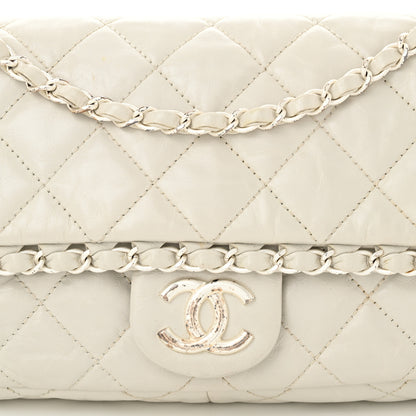 Chanel Calfskin Quilted Medium Chain Me Flap White 7 of 10