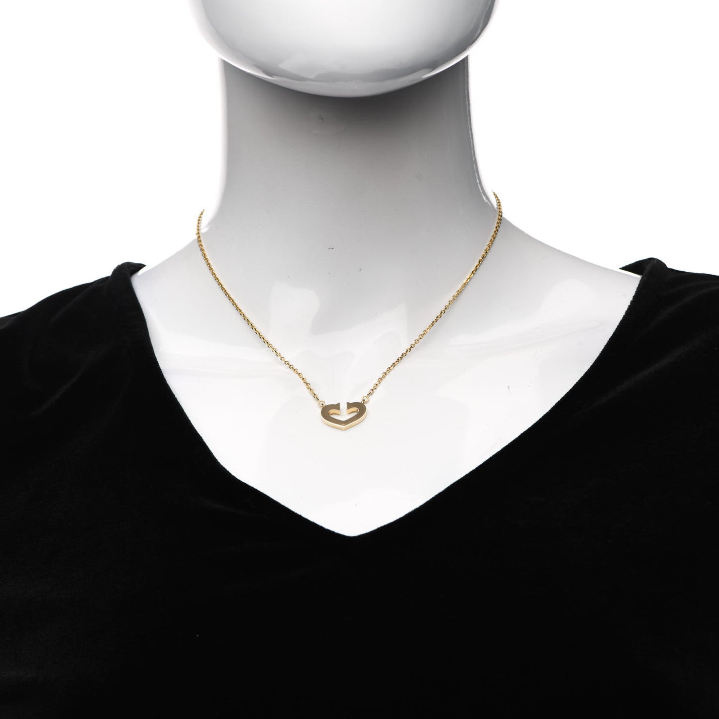 18K Yellow Gold Medium Hearts and Symbols Necklace
