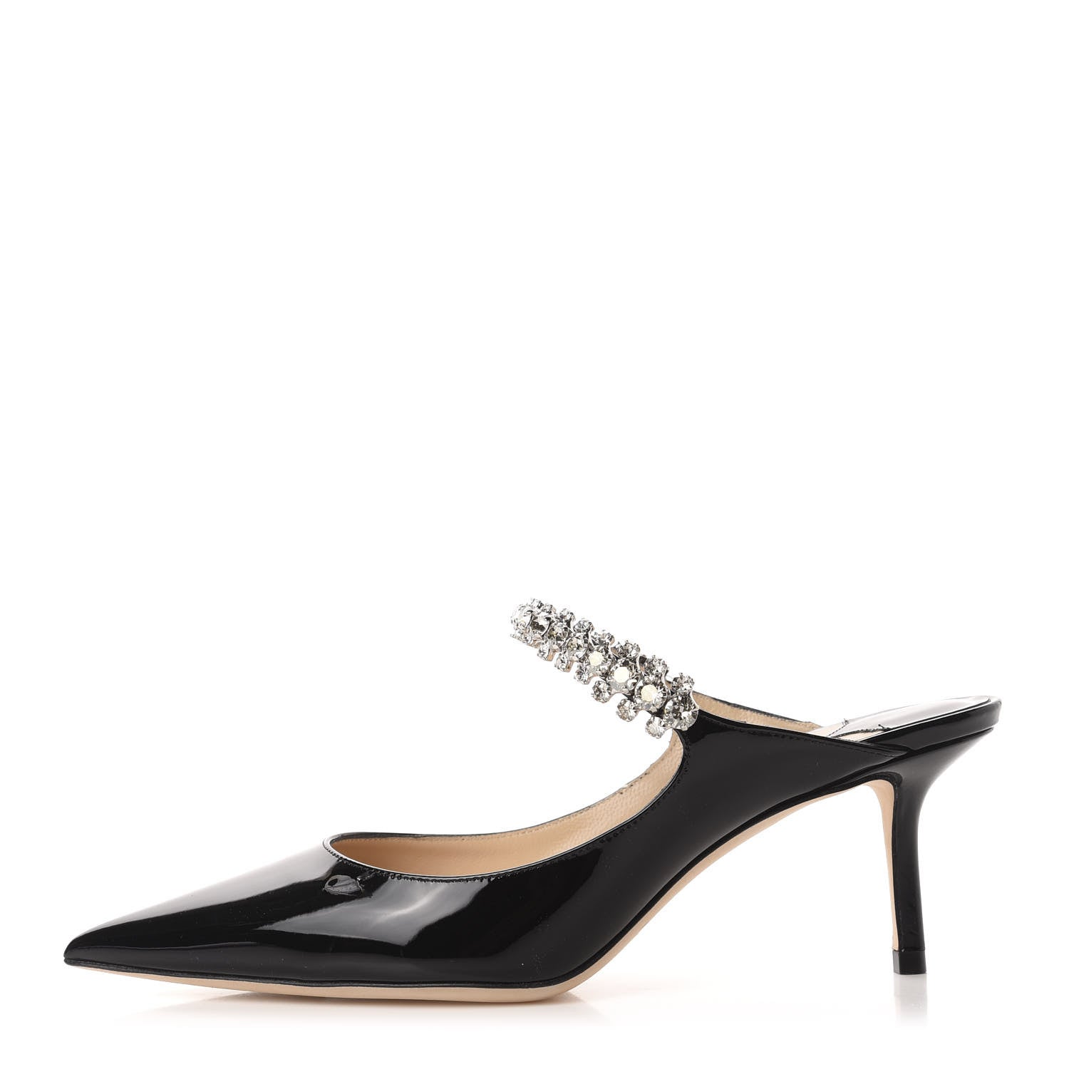 Jimmy Choo Patent Calfskin Bing 65 Pumps 37 Black 1 of 9