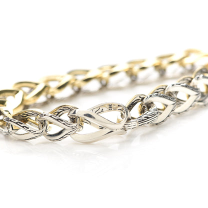 John Hardy Sterling Silver 18K Yellow Gold Asli Reversible Classic Chain Link Bracelet 5 of 6