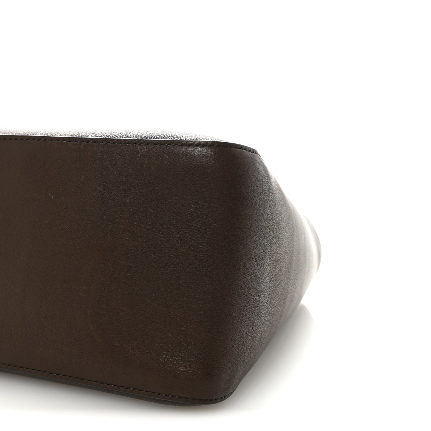 Calfskin Small Day Luxe Tote Deep Brown