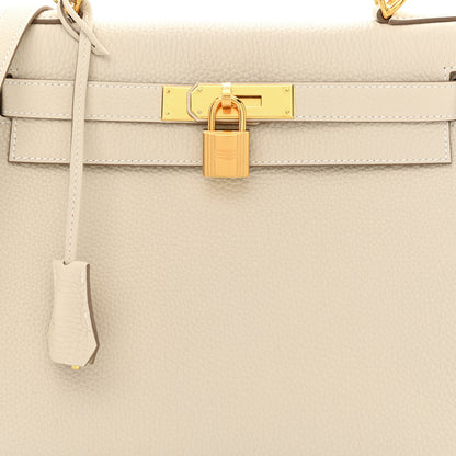 Hermes Togo Kelly Retourne 28 Craie 8 of 11