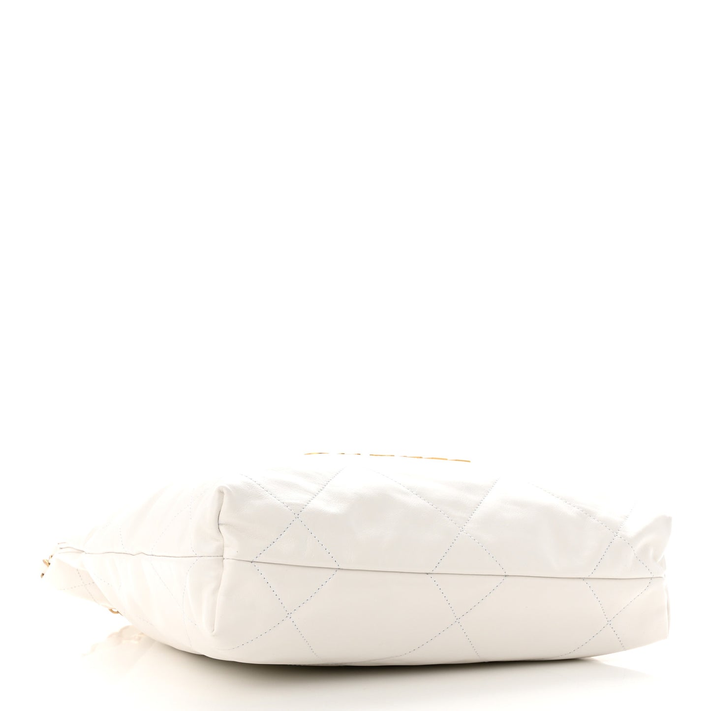 Shiny Calfskin Quilted Small Chanel 22 White