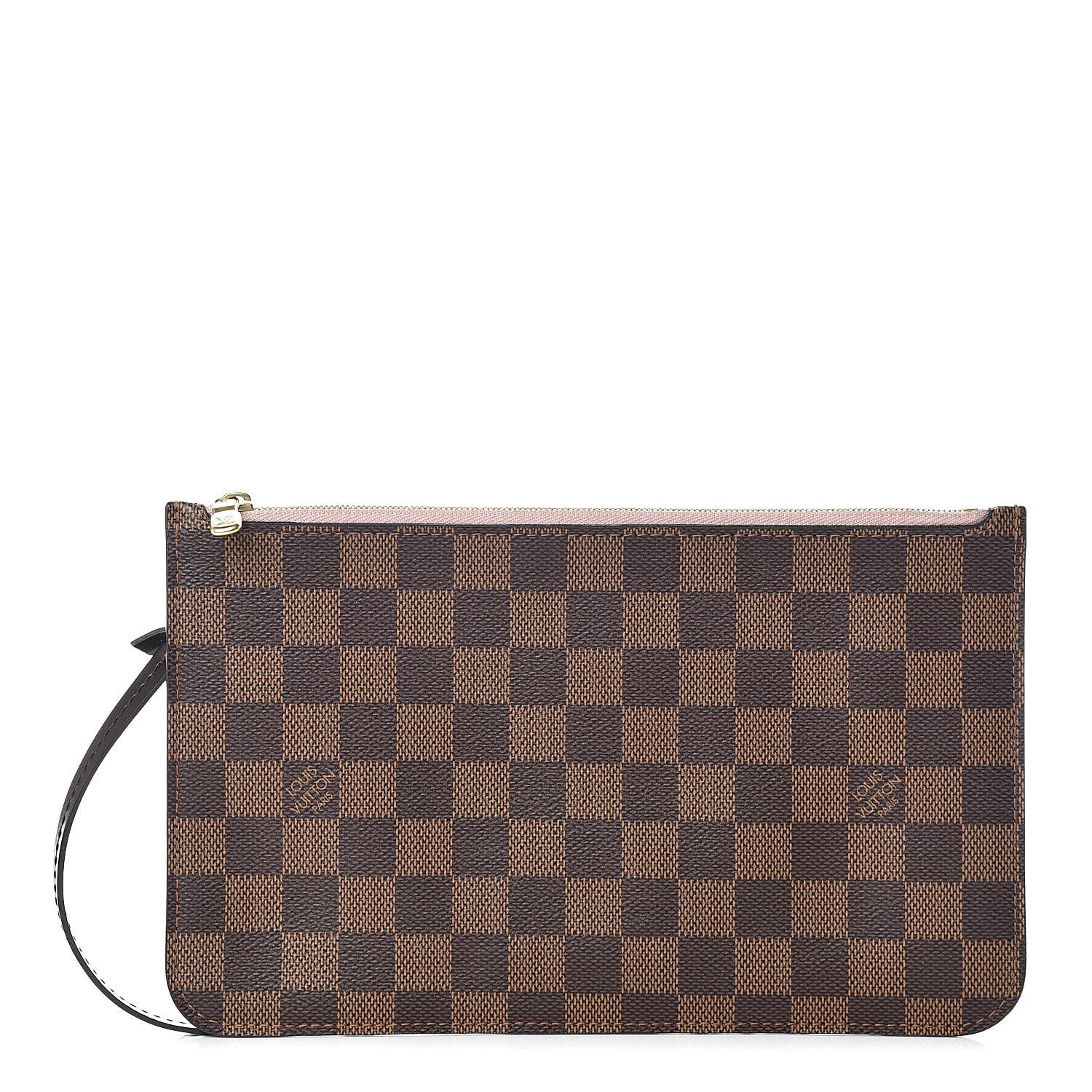 Louis Vuitton Damier Ebene Neverfull MM GM Pochette Rose Ballerine 1 of 8