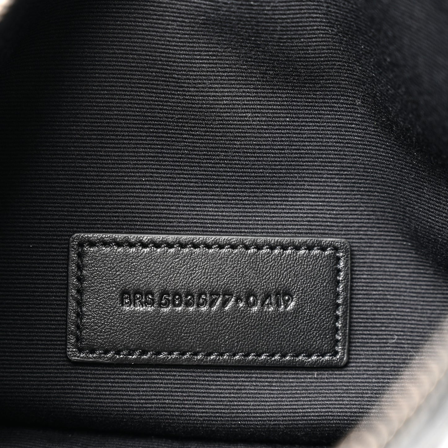 Crinkled Calfskin Matelasse Monogram Niki Bill Pouch Black