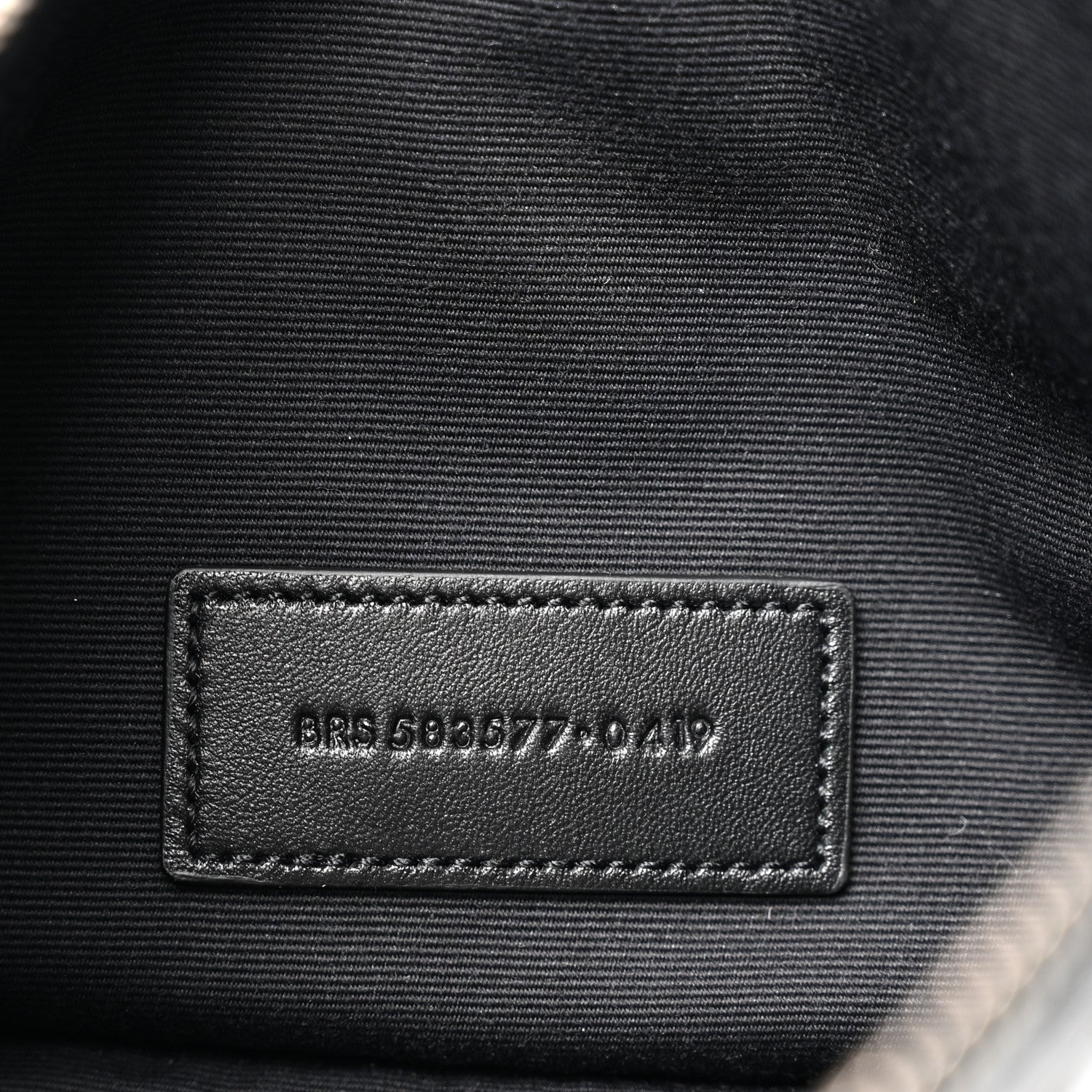 Saint Laurent Crinkled Calfskin Matelasse Monogram Niki Bill Pouch Black 7 of 7